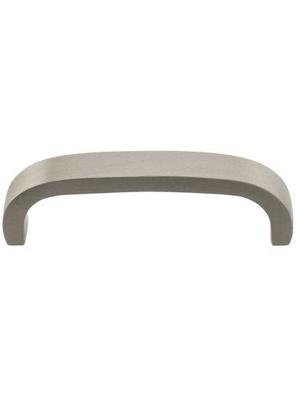 Solid-Brass Bridge Cabinet Pull - 3 1/2 inch Center-to-Center in Satin Nickel.